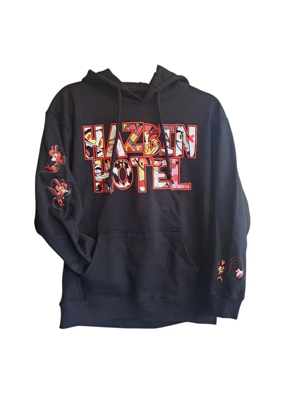 Hazbin Hotel Character Logo Hoodie with Charlie Morningstar, KeeKee Size Med